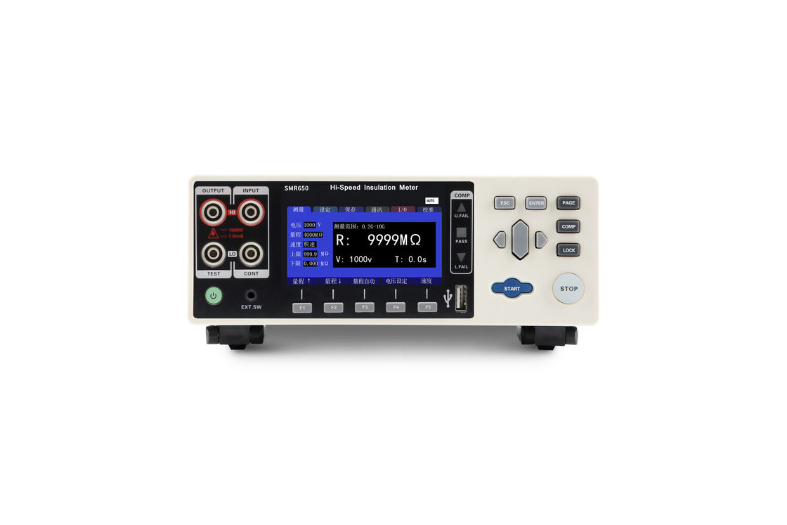 3.5 นิ้ว TFT LCD Display Digital High Voltage Insulation Tester OEM ODM เครื่องทดสอบความร้อนสูง