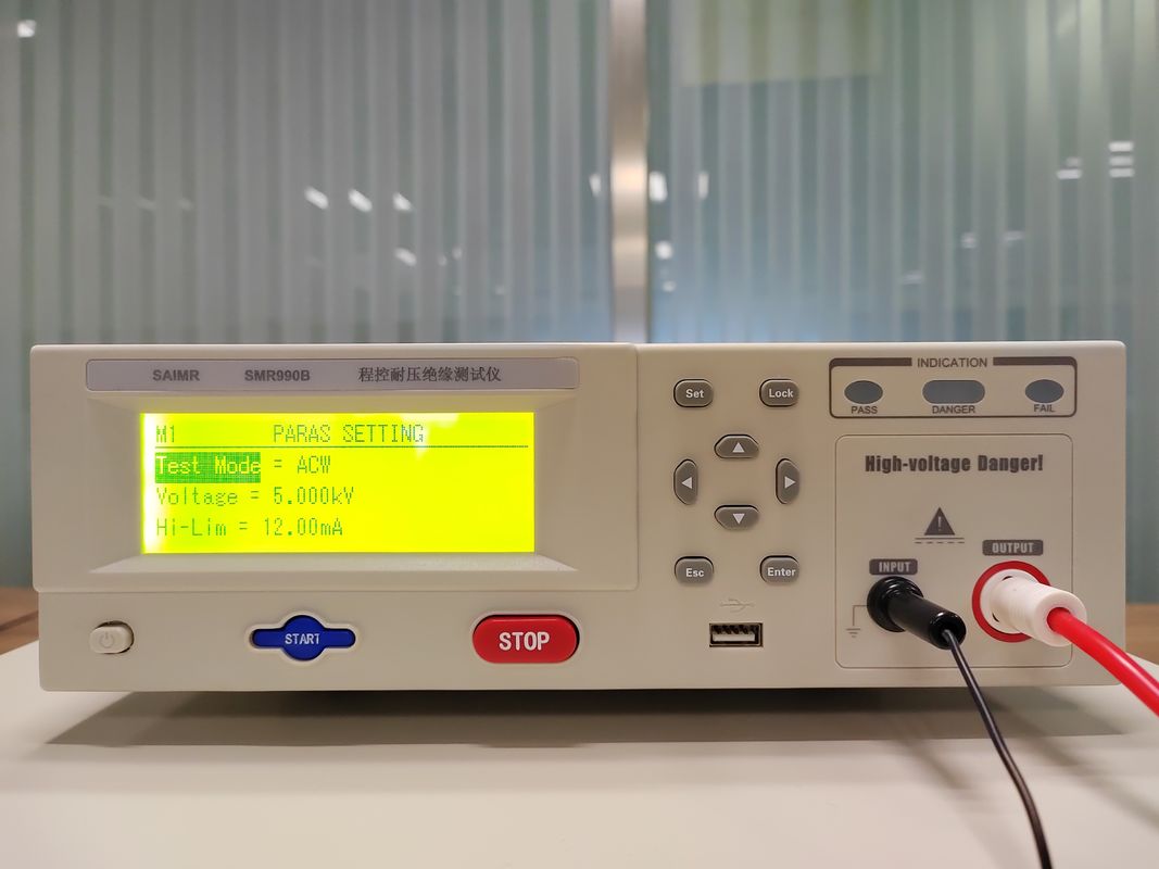 7.5kg พกพา Hipot Tester การกันหนาว Hipot ทนความกระชับเครียด Tester ด้วย Arc การตรวจสอบฟังก์ชัน 1-9 ระดับ