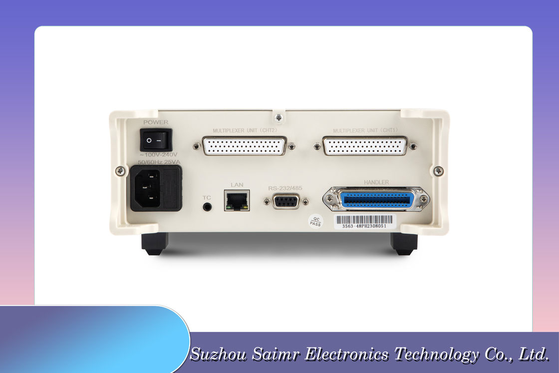 เครื่องทดสอบความต้านทานแบตเตอรี่ภายในแบบอัตโนมัติระดับเต็ม 7 เกียร์ 100V AC-256V AC 50HZ/60HZ